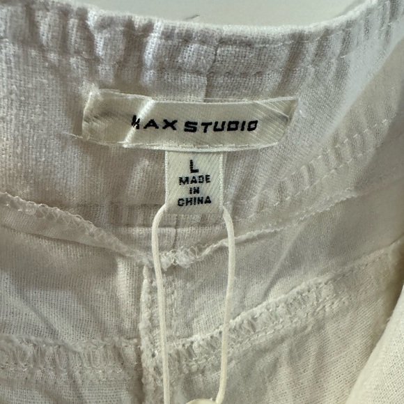 Brand New - Never Worn - Max Studio Wide-Legged Linen Pants - Picture 3 of 8